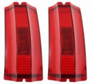 TAIL LAMP LENS, RED, PAIR