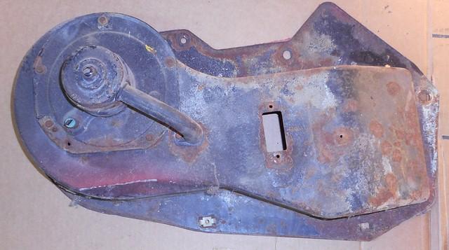 HEATER BLOWER HOUSING, FOR NON AC CARS,  STEEL, USED
