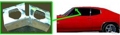 ROOFRAIL CHANNEL CONNECTOR, NEW, 69-72 A-BODY 67-69 CAM FB