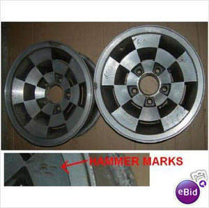 WHEEL RIM, 14X6.5, CHECKERED, USED