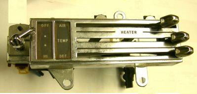 HEATER CONTROL ,NO AC USED 64 65 CUTLASS 442