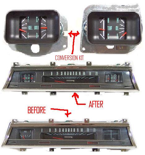 DASH GAUGES, SS CONVERSION NEW 66 67 CHEVELLE SS