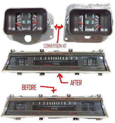 DASH GAUGES, SS CONVERSION NEW 66 67 CHEVELLE SS