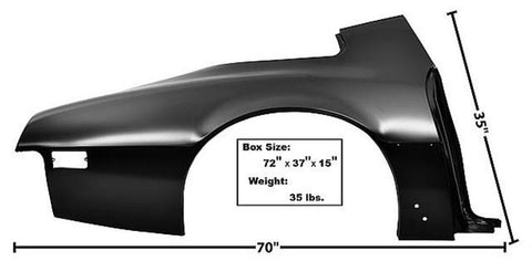 QUARTER PANEL, RIGHT, OE TYPE, STEEL, 75-81 TRANS AM FIREBIRD