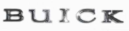TRUNK LID LETTERS OR EMBLEM (BUICK) 64-65 SKYLARK, 64 BUICK