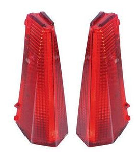 TAIL LIGHT LENS, RED, NEW, PAIR