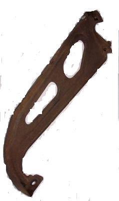HOOD LATCH SUPPORT ,USED 71 72 CHEVELLE