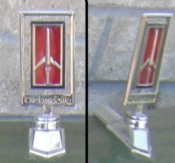 HEADER PANEL EMBLEM, 79 OLDS 88 98, USED