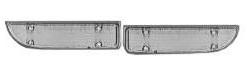 PARK TURN SIGNAL LIGHT LENS, PAIR, NO TRIM, NEW, FOR STANDARD FRONT END
