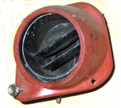 DASH VENT ASSEMBLY, RH, 64-5 SK SP, MOUNTS IN CORNER DASH, w/AC, USED