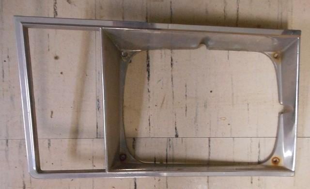 HEADLIGHT BEZEL ,LEFT USED, 78 79 MALIBU ELCAMINO