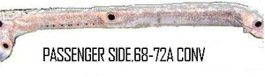FRAME RAIL, CONV, RH, 68-72 A-BODY, CONV'S CHASSIS, BOXED RAIL, USED