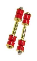 FRONT SWAY END LINKS, RED POLY BUSHINGS, NEW PAIR