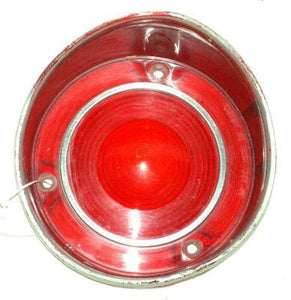 TAIL LIGHT LENS, LH, OUTER, 72 CH, USED, RED, .5" PIN, EXC EL