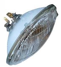 HEADLIGHT BULB, LOW BEAM, REPLACEMENT, 5.5" DIA, NEW, 58-72
