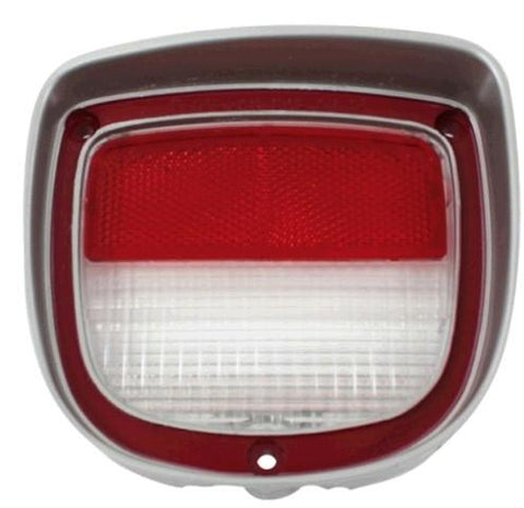 BACKUP LIGHT LENS, LH, RED & WHITE, NEW