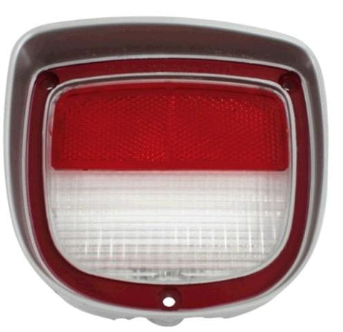 BACKUP LIGHT LENS, RH, RED & WHITE, NEW