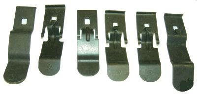 DASH PAD CLIP KIT, 6 PCS, NEW, 70-72 CHEVELLE MONTE CARLO