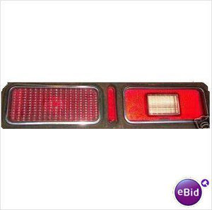 TAIL LIGHT LENS, RH, 73-4 NV, STD, NO CHROME TRIM, USED, EXC SS CUSTOM