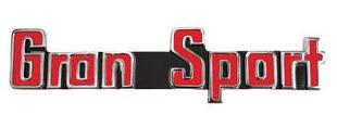 QUARTER OR SAIL PANEL EMBLEM (GRAN SPORT) REPRO, EACH