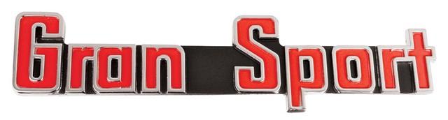 TRUNK LID EMBLEM (GRAN SPORT) NEW, EA