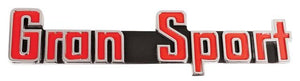 TRUNK LID EMBLEM (GRAN SPORT) NEW, EA