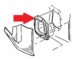 KICKPANEL AC DUCT FLANGE ,USED 64-7 A-BODY