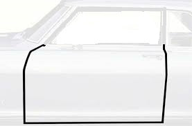 DOOR WEATHERSTRIPS, PAIR, NEW, RUBBER, 78-88 CUTLASS REGAL