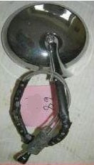 DOOR MIRROR REMOTE, LEFT, USED, 65-68 PONTIAC