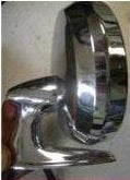 DOOR MIRROR REMOTE, LEFT, USED, 65-68 PONTIAC