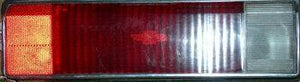 TAIL LIGHT LENS, LH, 75 MA SS & BACKUP, EXC EL S-W, USED