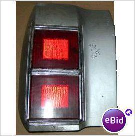 TAIL LIGHT LENS ASSEMBLY, LH, 76 CU S, 2 DOOR 442,  USED, EA