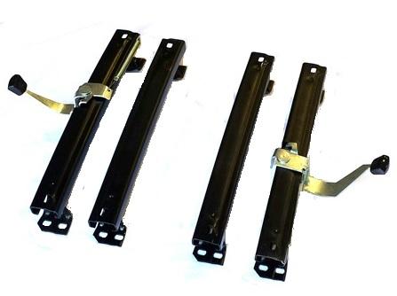 BUCKET SEAT TRACKS OR ADJUSTORS, REPRO, 4 PCS KIT