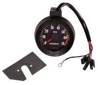 TACHOMETER, HAS BLINKER, 5K REDLINE, REPRO, w/WIRING