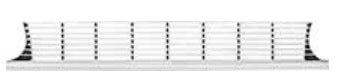 FRONT GRILLE, NEW, REPRO, 65 NOVA CHEVY 2