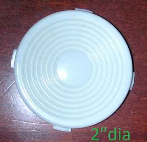 SIDE DOME LIGHT LENS, 2" ROUND NEW 69-74 some GM cars