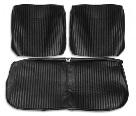 SEAT COVER, FRONT BENCH ONLY, BLACK VINYL