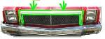 HEADER PANEL MOLDING, U SHAPED USED 76-77 MALIBU EL CAMINO