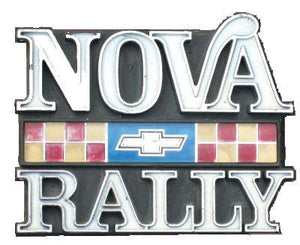 FENDER EMBLEM, "NOVA RALLY", 77-9, EACH, USED