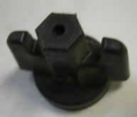 TAILLIGHT NUT ,WING TYPE BLACK PLASTIC USED 76 UP