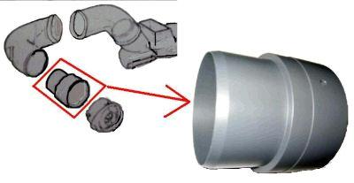 AC SIDE VENT TUBE, NEW, EACH, 64 65 GTO