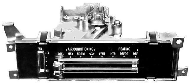 HEATER CONTROL ,w/AC NEW 70-72 CHEVELLE MONTE