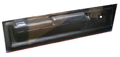 DOOR PANEL, LOWER, LH, 73-7 MA CH, CAST PLASTIC, USED