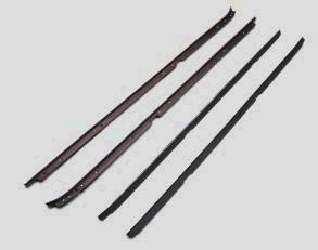 WINDOW FELT KIT, w/CHROME, 4 PCS, 81-88 CUTLASS REGAL