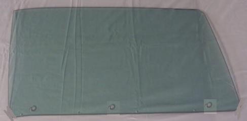 DOOR GLASS, LEFT, GREEN, CONVERTIBLE, NEW, 65 GM A-BODY