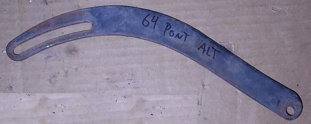 FRONT ALTERNATOR STRAP ,V8 w/PS 64 PONTIAC