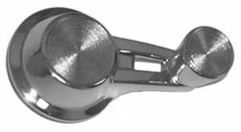 VENT WINDOW CRANK HANDLE, CHROME KNOB, DOUBLE ARM, REPRO