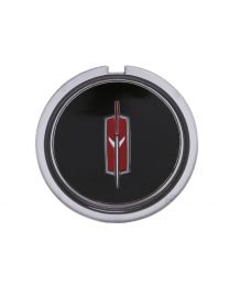 HORN CAP EMBLEM, NEW, 4 SPOKE WHEEL, 71-76 CUTLASS 442