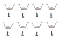 TAIL LIGHT BEZEL MOUNTING CLIP SET, NEW, 66 CHEVELLE