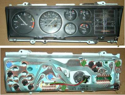 DASH GAUGES CLUSTER, 78-88 CUTLS, TACH & GAUGES, 85MPH, USED